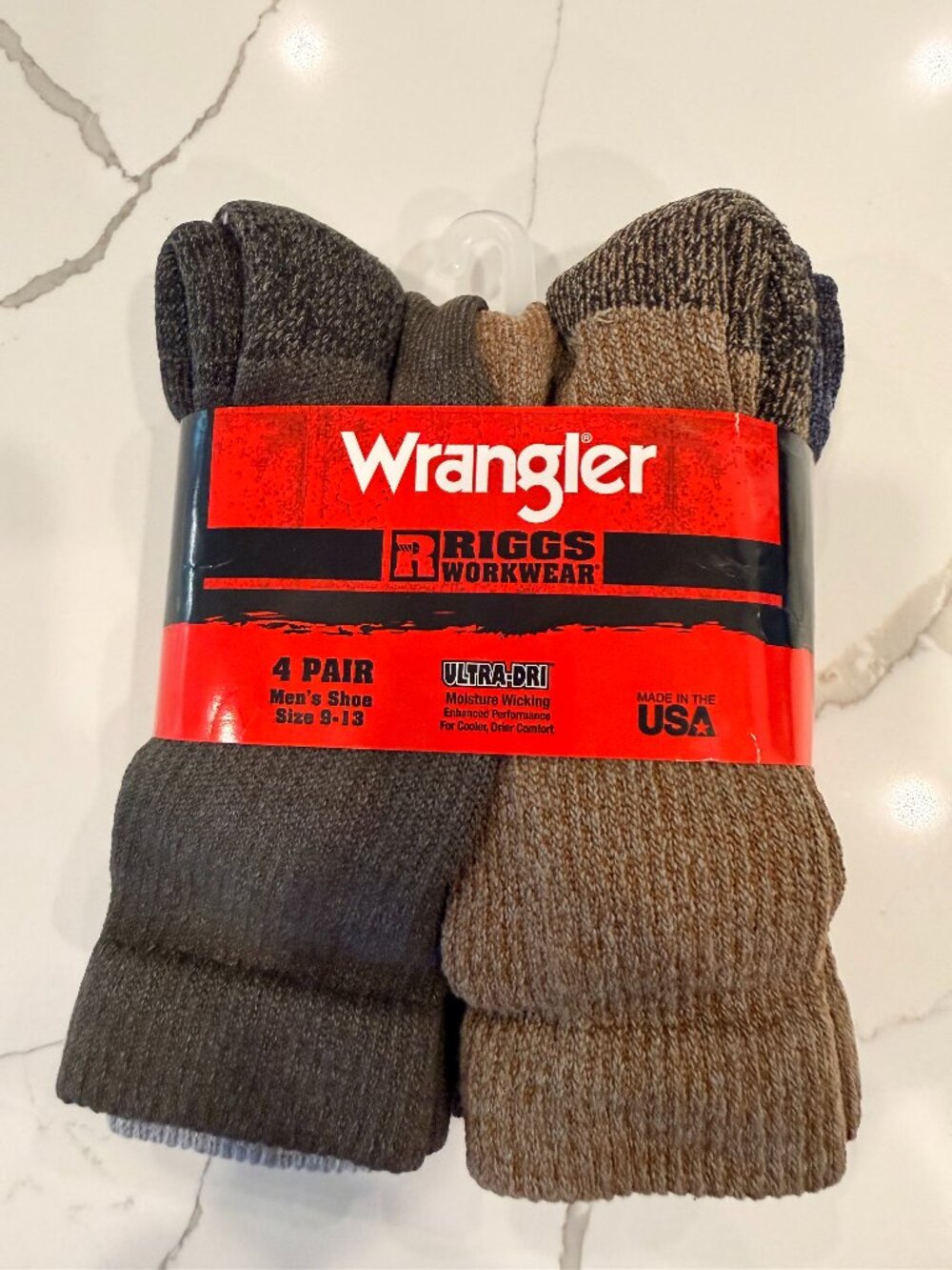 Wrangler Rigs Workwear Sock 4-pack